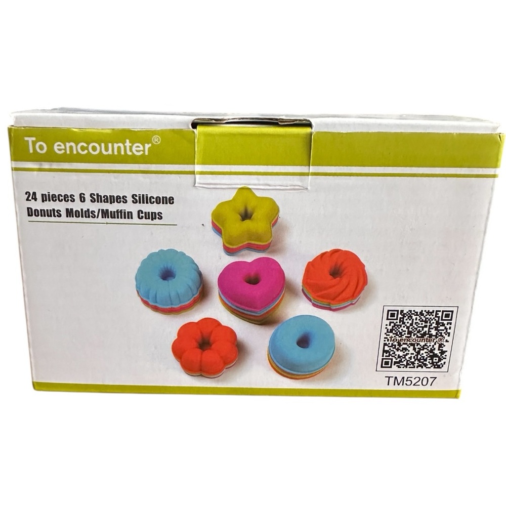 New 'TO ENCOUNTER" 24 Piece, donut/muffin silicone molds
